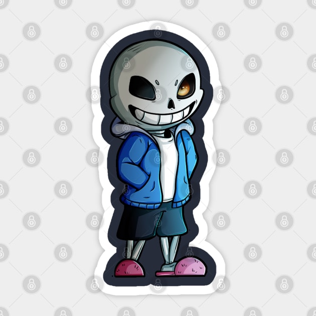 Chibi Sans - Undertale Sticker by GirLys Art